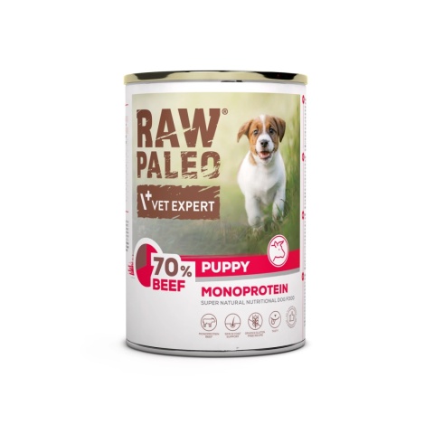 Raw Paleo Wołowina Puppy 400g