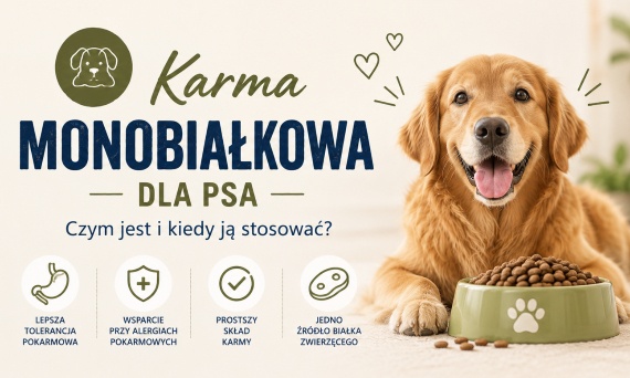Karma monobiałkowa dla psa – czym jest i kiedy ją stosować?