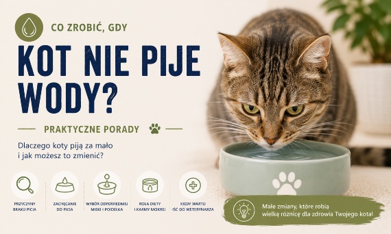 Kot nie pije wody - co zrobić